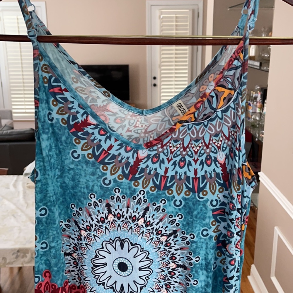 Grecerelle Maxi Double V Maxi Dress - Picture 2 of 6